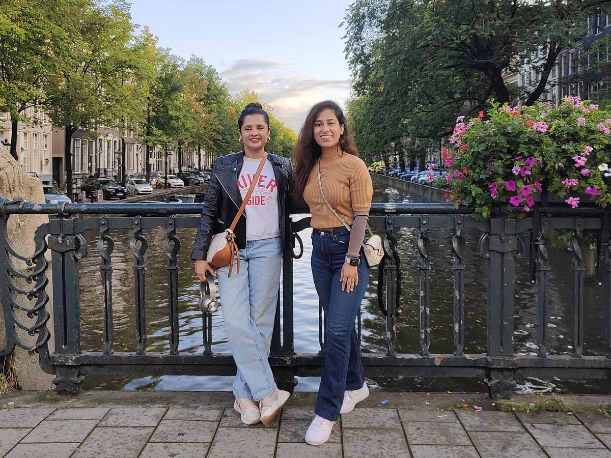 Sabia and Kanika in Amsterdam