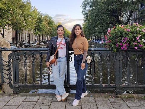 Sabia and Kanika in Amsterdam