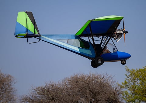 A microlight is a two-seater light aircraft
