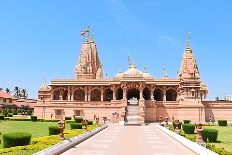 The Swaminarayan Akshardham in Gandhinagar is inspired by Yogiji Maharaj