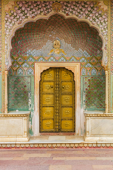 The Rose Gate of the City Palace of Jaipur