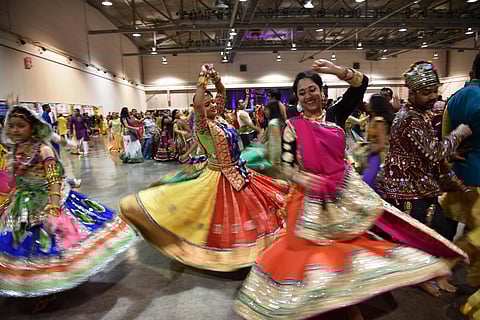 Garba is a vibrant folk dance intertwined with Navratri celebrations