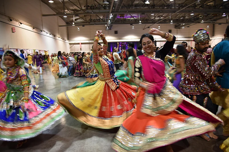 Garba is a vibrant folk dance intertwined with Navratri celebrations