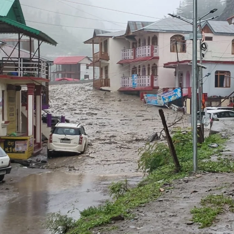 A cloudburst struck Dharali village in the Uttarkashi district of Uttarakhand on August 5 - trolls_official/Instagram