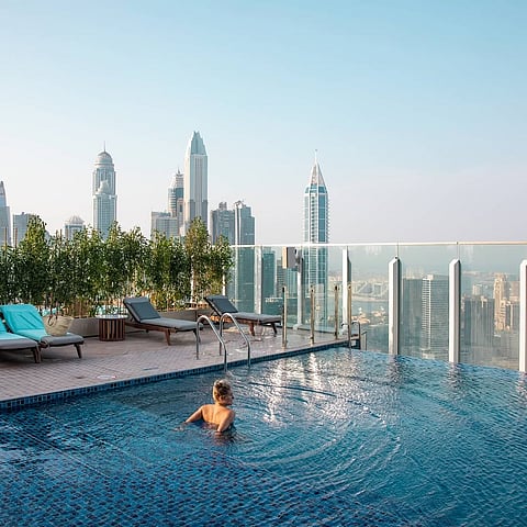 Taj Jumeirah Lakes Towers offers stunning views
