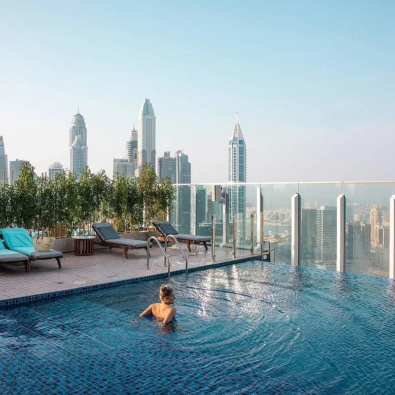 Taj Jumeirah Lakes Towers offers stunning views