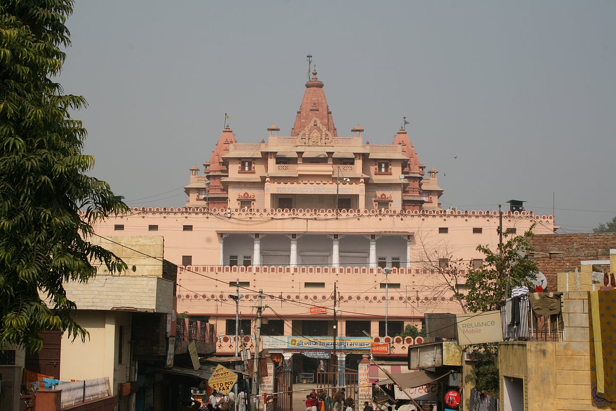 A view of the Janmasthan Temple
