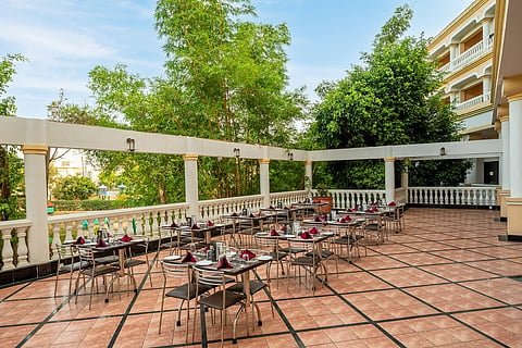 The Patio is an open-air deck at The Lagoona Resort