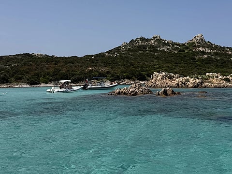 The still, turquoise lagoons that reflect the sky like a mirror at the Porto della Madonna