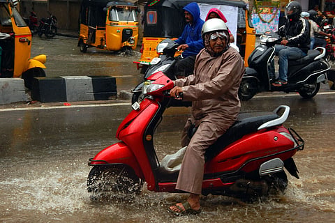Rainy conditions will likely persist on Saturday, August 9, in Hyderabad, with showers forecast during the day and night