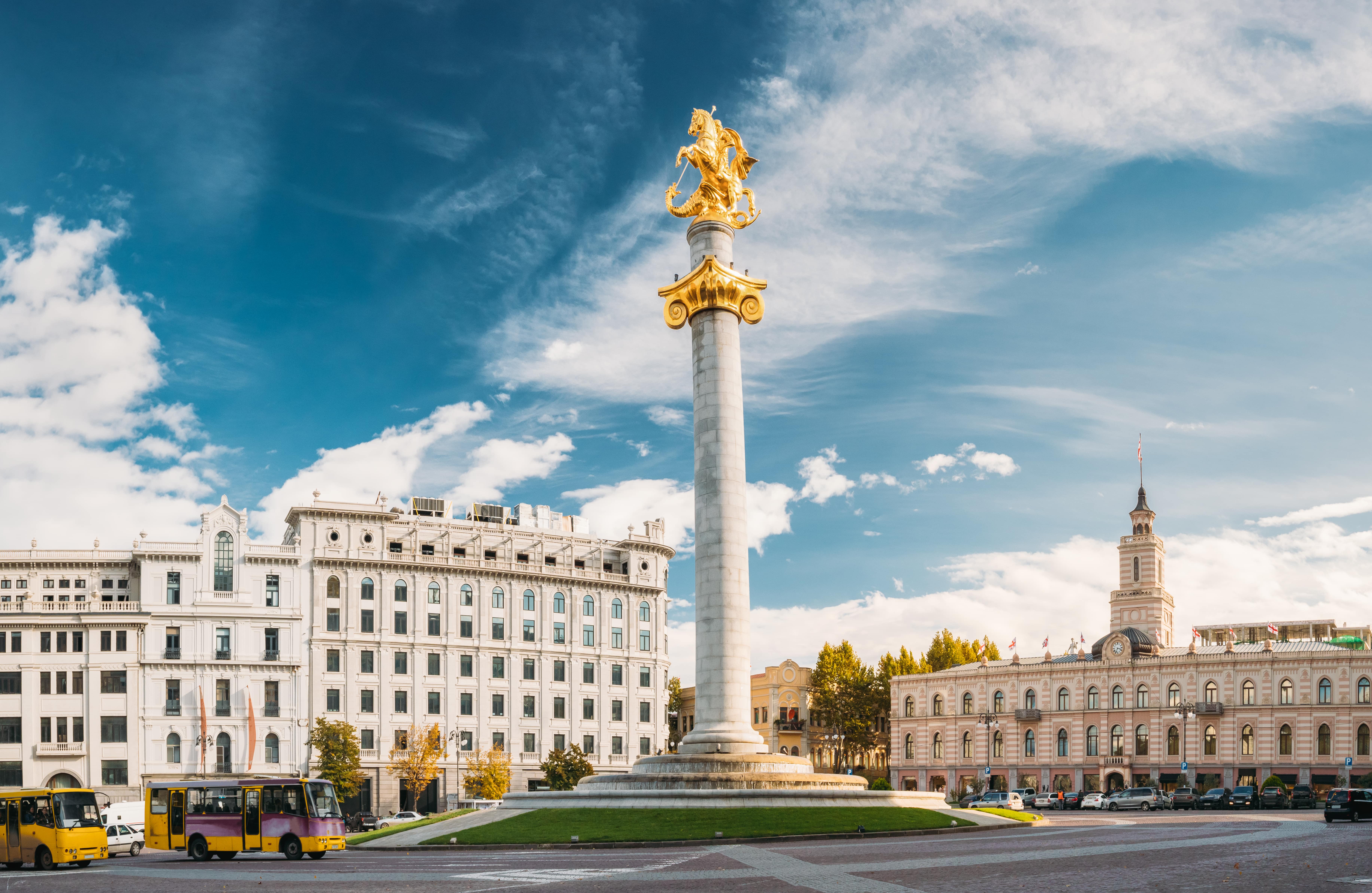 Considered the centre of Tbilisi, the Liberty Square is one of the most important landmarks in the city