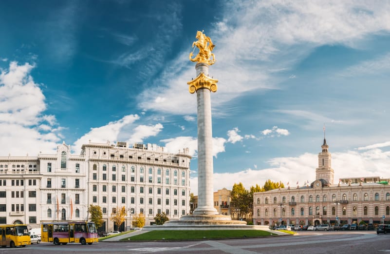 Considered the centre of Tbilisi, the Liberty Square is one of the most important landmarks in the city