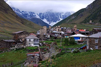 ilan molcho/Instagram : Ushguli is a cluster of five medieval villages nestled at the head of the Enguri Gorge in Georgia’s Svaneti region