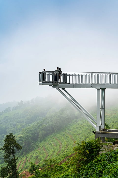 The Mini Ooty Glass Bridge of Kerala is 150 m long