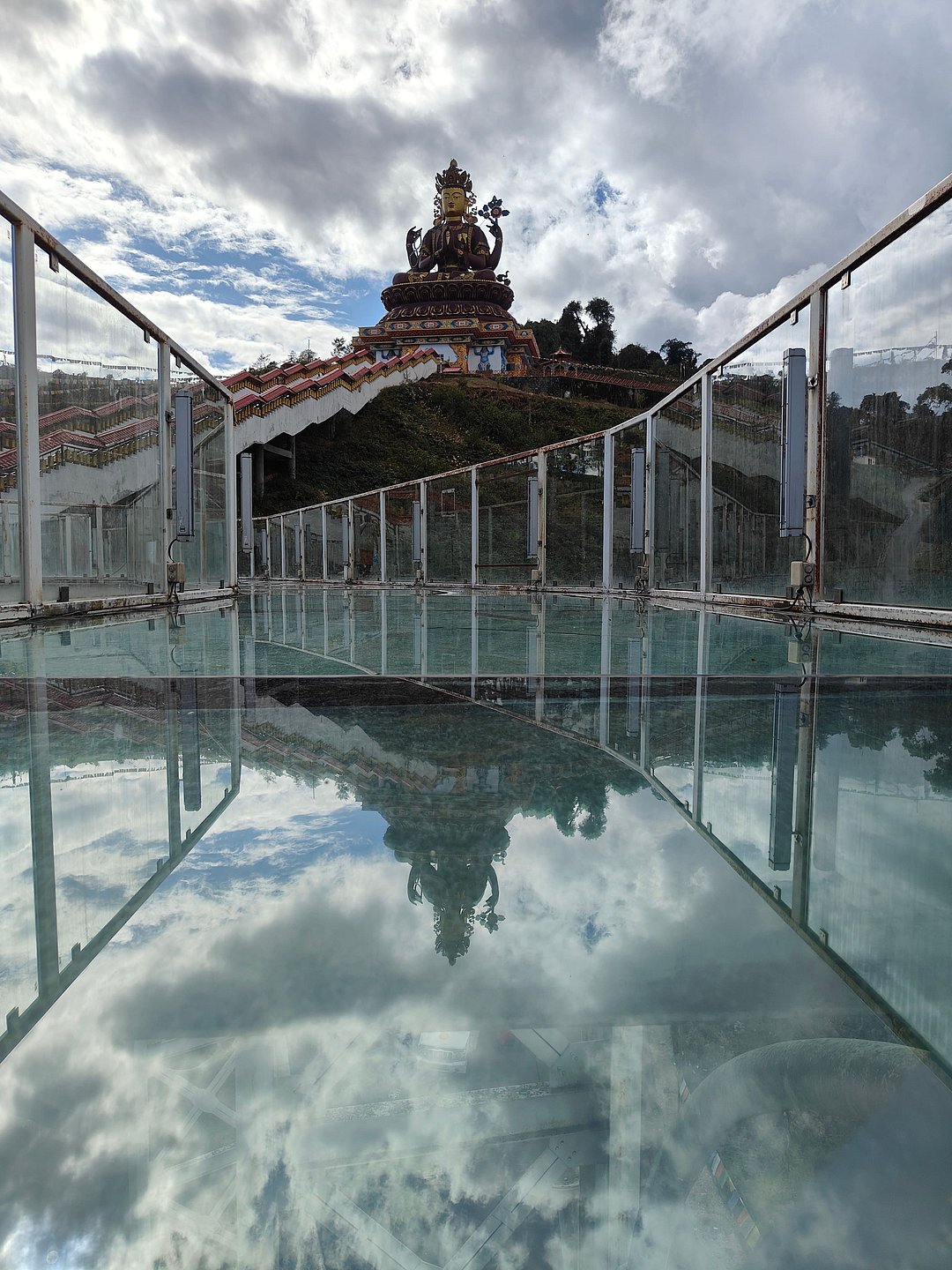 The Chenrezig Skywalk was India's first glass bridge when it opened in 2018