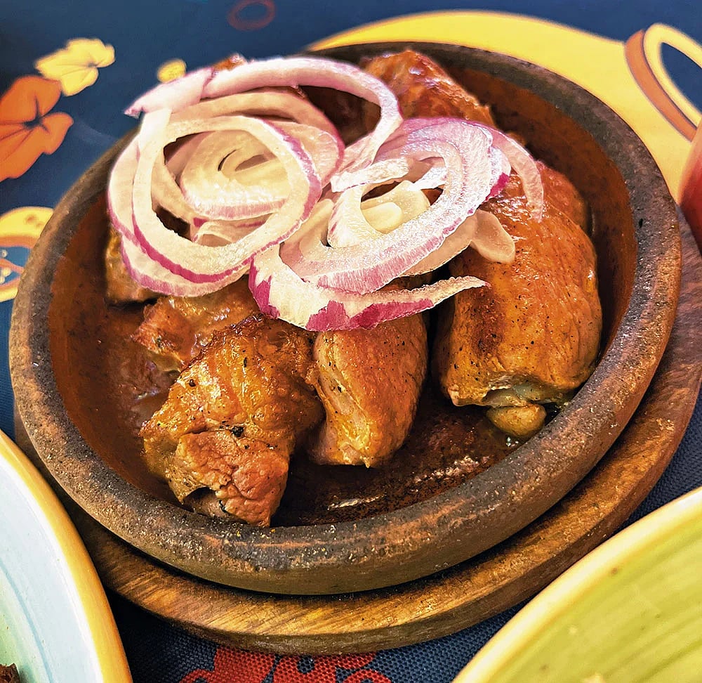 Mtsvadi—a delicious barbecued pork dish