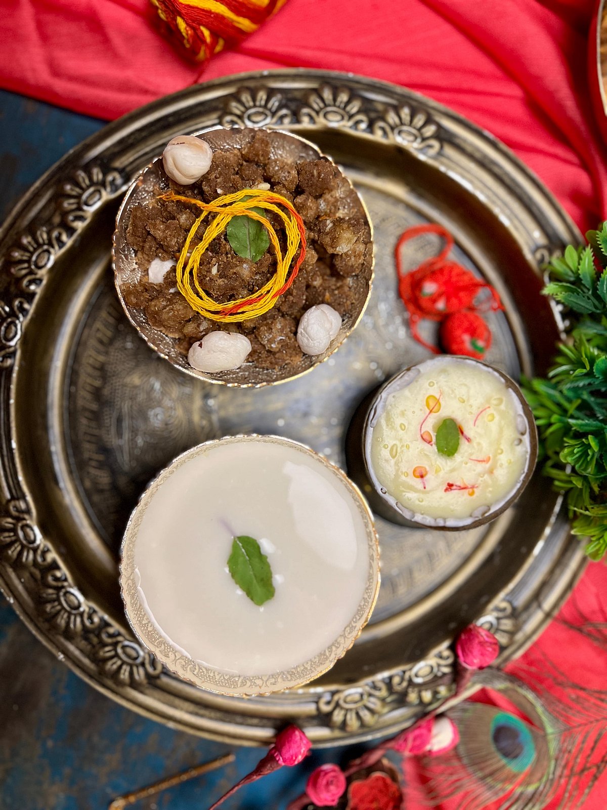Shutterstock : A platter of sweets to celebrate the Krishna Janmashtami