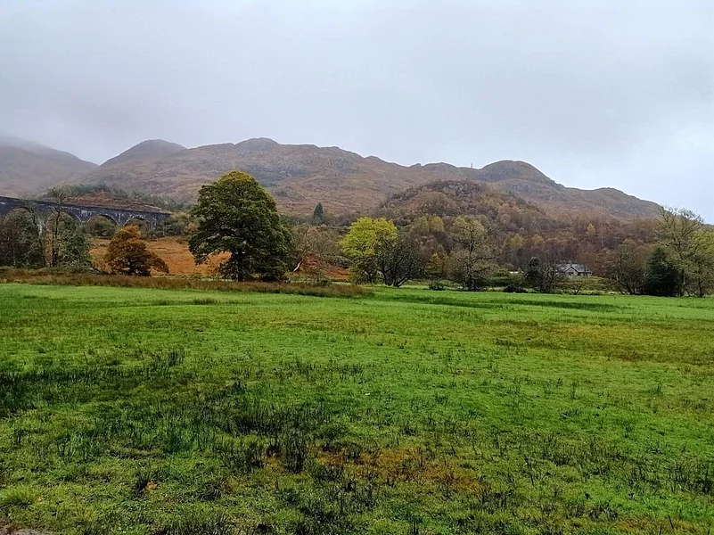 The Scottish landscape as seen by car