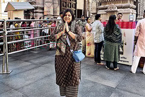Mithi Singh at Kashi Vishwanath Temple in Varanasi