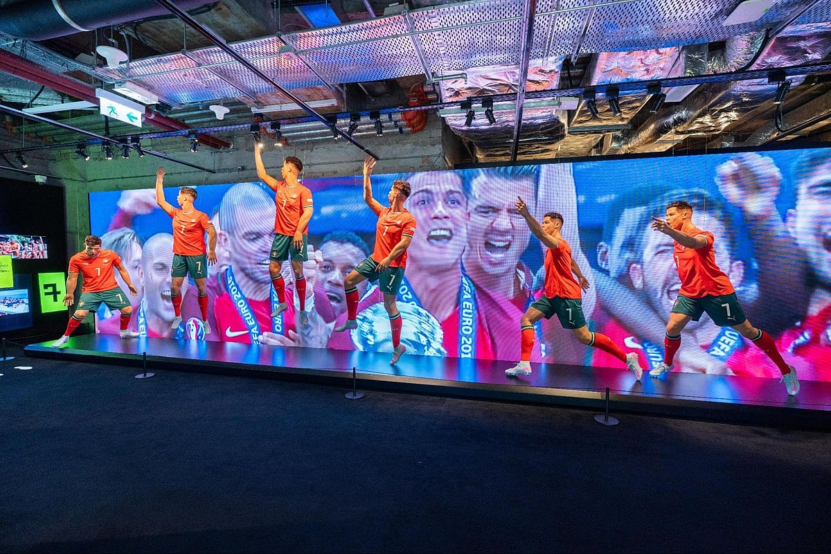 An exhibit at the CR7 LIFE Museum Hong Kong