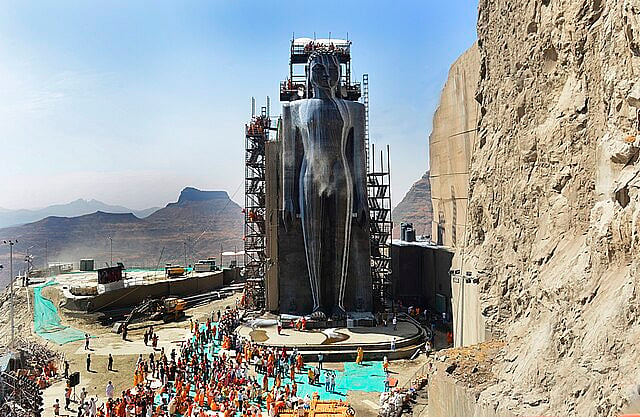 108-foot monolithic statue of Lord Rishabhanatha