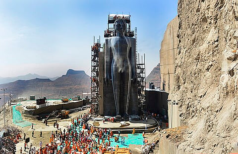 108-foot monolithic statue of Lord Rishabhanatha