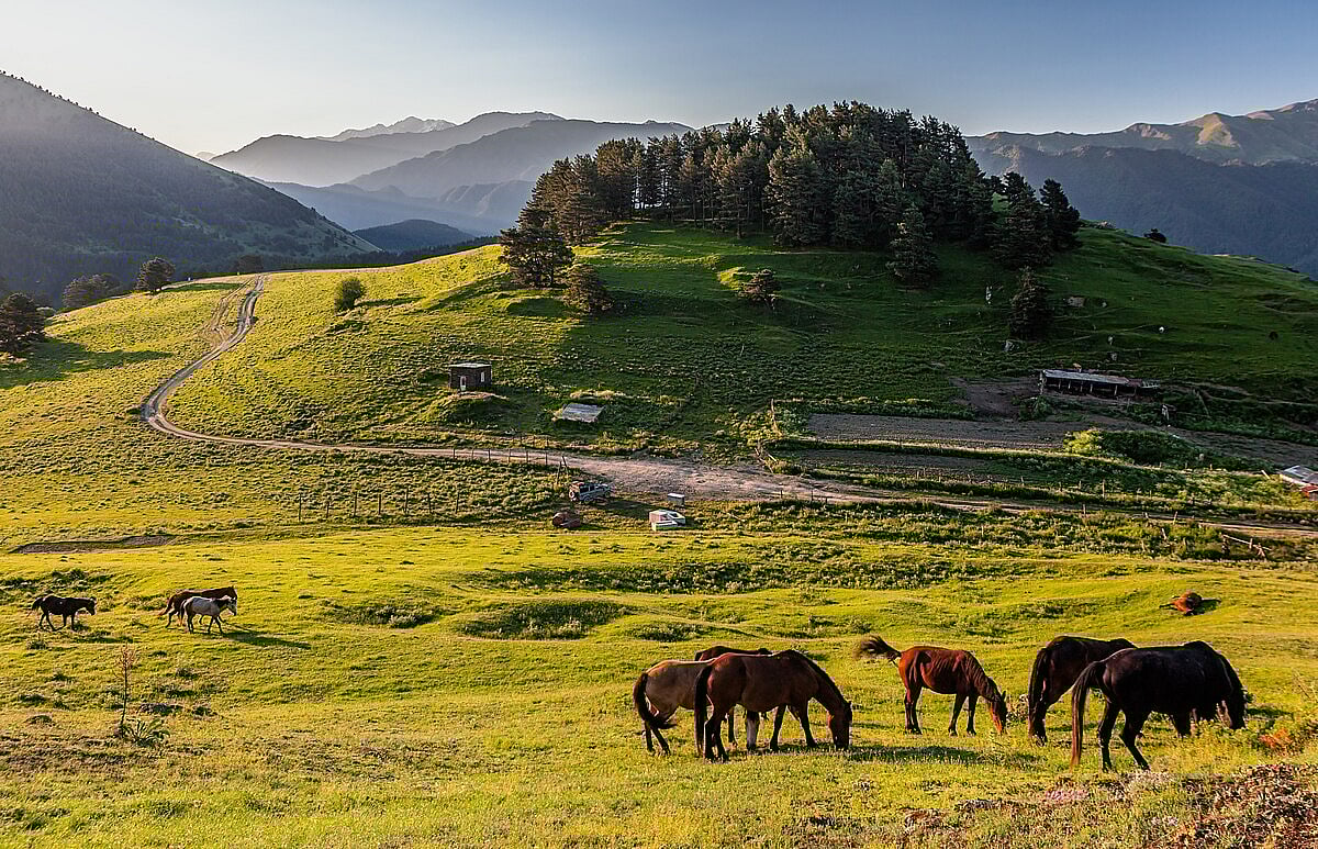 Tusheti National Park is located in the Eastern Caucasus Mountains