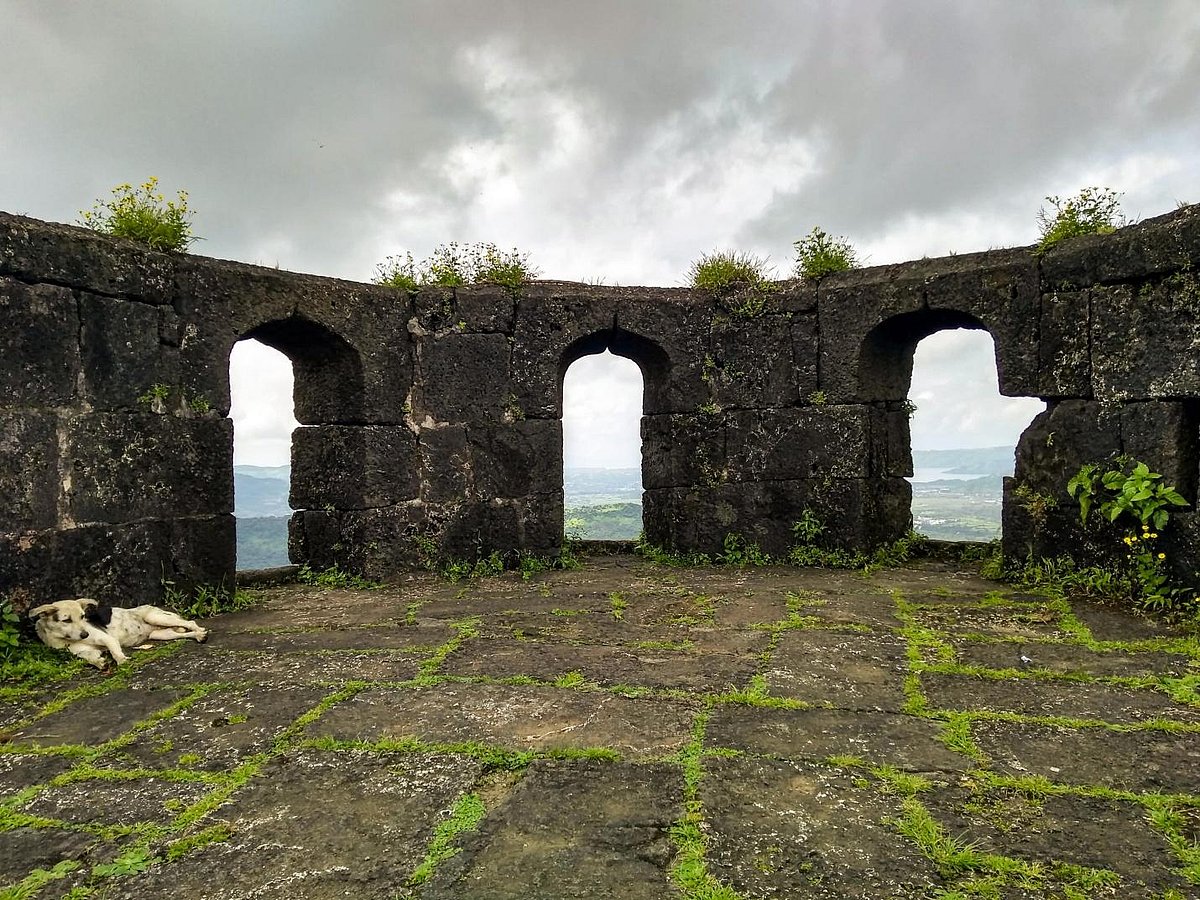 Visapur Fort in the monsoon