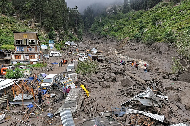 The cloudburst in Kathua triggered flash flooding and cut off road access to the hamlet, complicating rescue efforts - X/Mirwaiz Umar Farooq