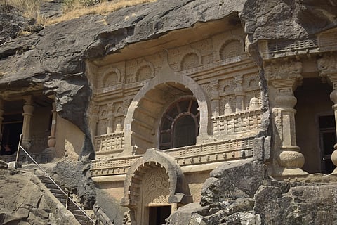 The Pandavleni Caves were built between the first and fifth centuries CE
