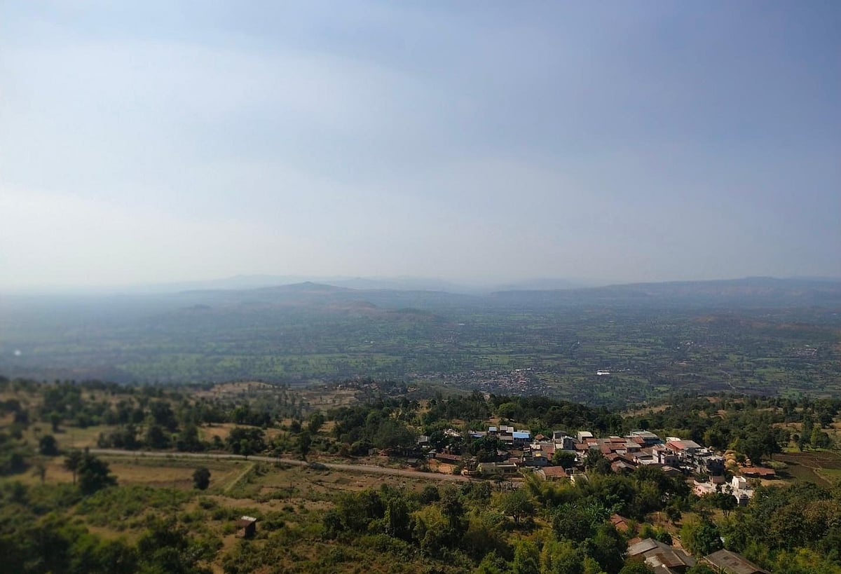 A view of the area around Panhala Fort