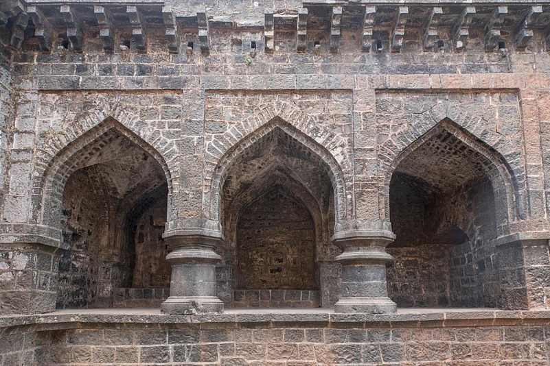 The Teen Darwaza is the grand entryway to the Panhala Fort