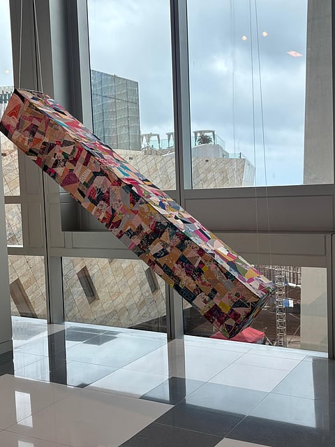 The lobbies are filled with eclectic installments