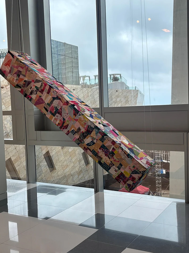 The lobbies are filled with eclectic installments