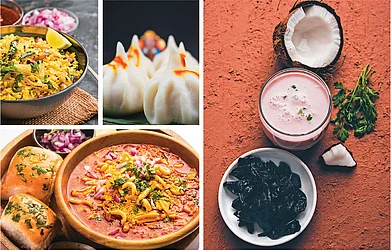 Shutterstock : A Maharashtrian thali showcasing a symphony of flavours