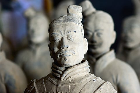 Close-up of a Terracotta Warrior
