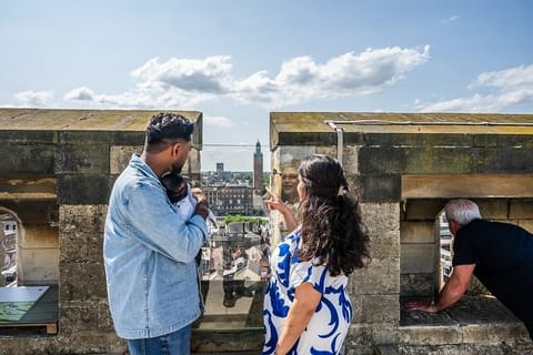 The battlements of Norwich Castle