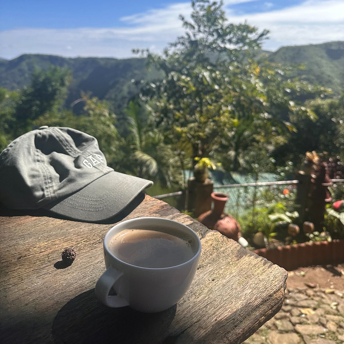 Sipping coffee along the way