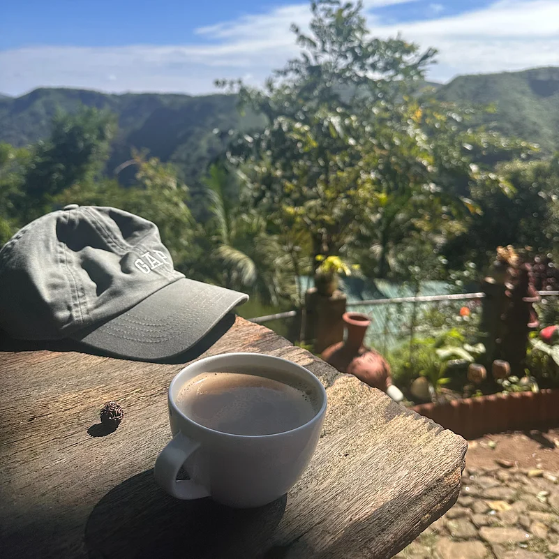 Sipping coffee along the way