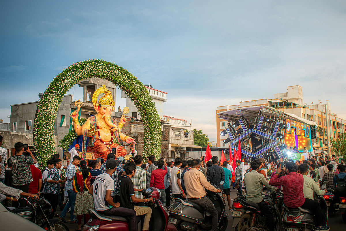 Pexels : The arrival of Bappa in Maharashtra is marked by a living soundtrack of drums, bells, bhajans, and voices that turn neighbourhoods into echo chambers of devotion.