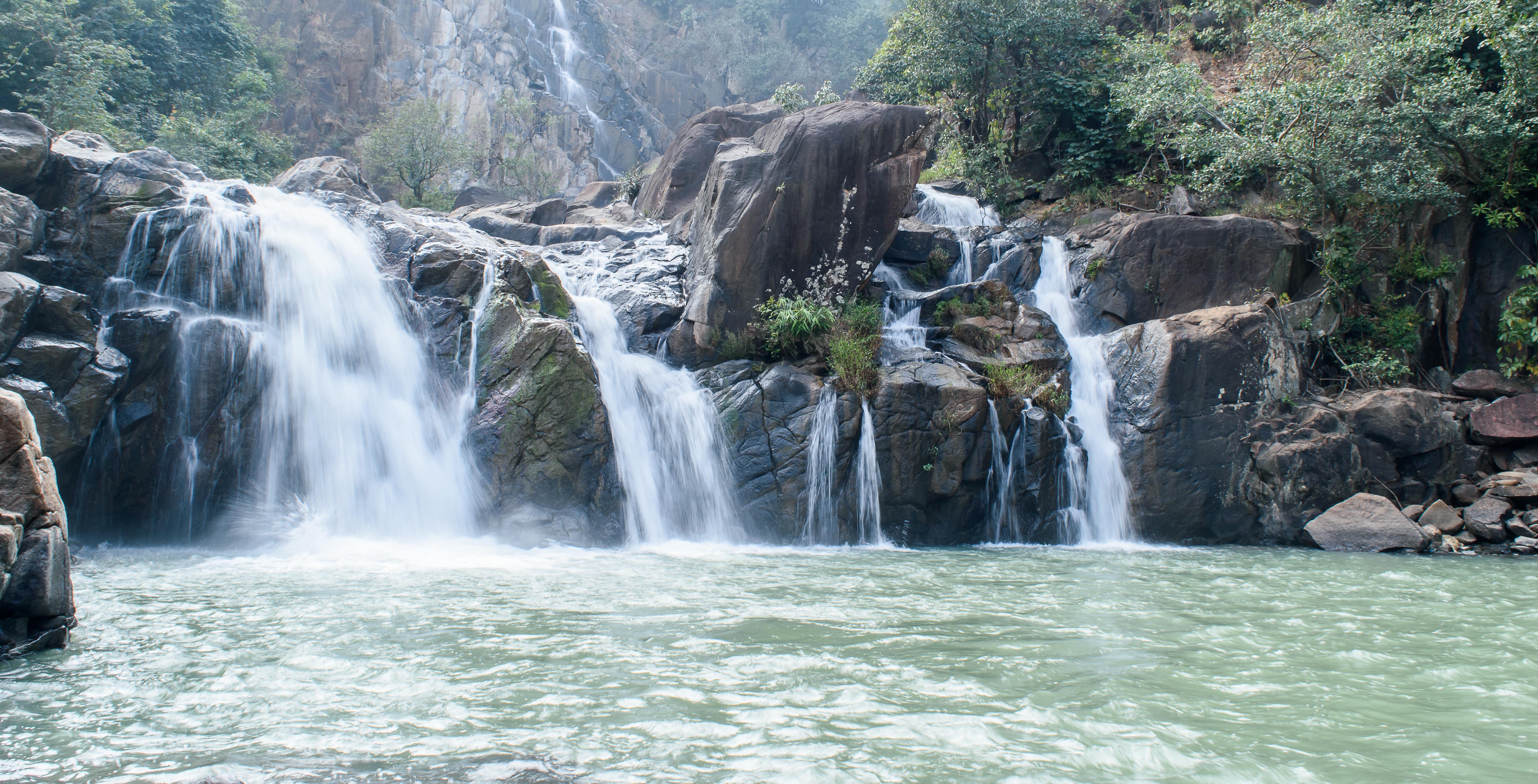 Lodh Falls is a waterfall on the Burha River in the Palamau Tiger Reserve