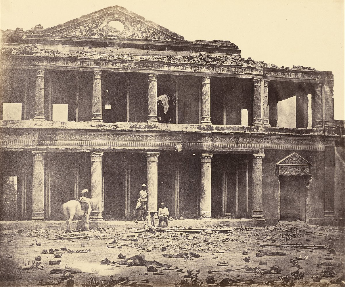 ‘Interior Of The Secundrabagh Where 2,000 Sepoys Were Slained By The 93rd Highlanders, Lucknow 1858, by Felice Beato