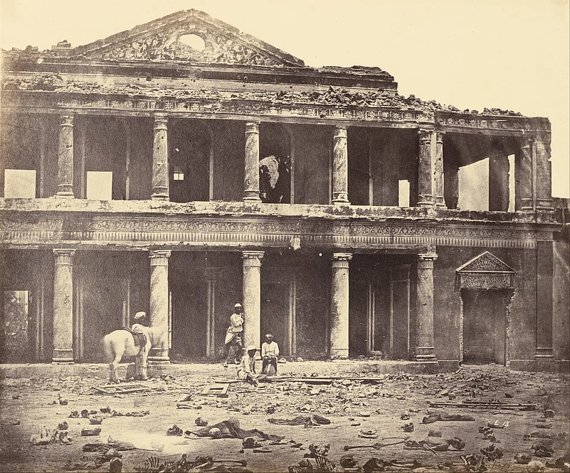 ‘Interior Of The Secundrabagh Where 2,000 Sepoys Were Slained By The 93rd Highlanders, Lucknow 1858, by Felice Beato