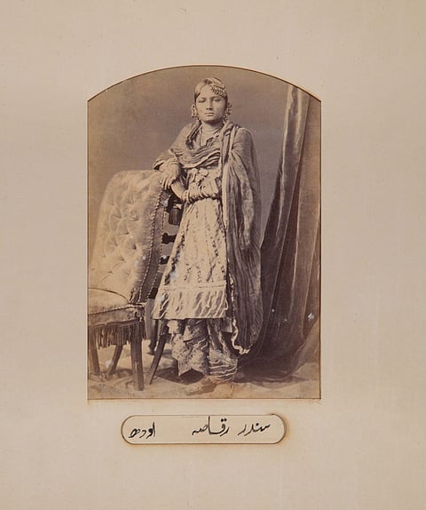 From Beauties of Lucknow 1870s by Darogah Abbas Ali