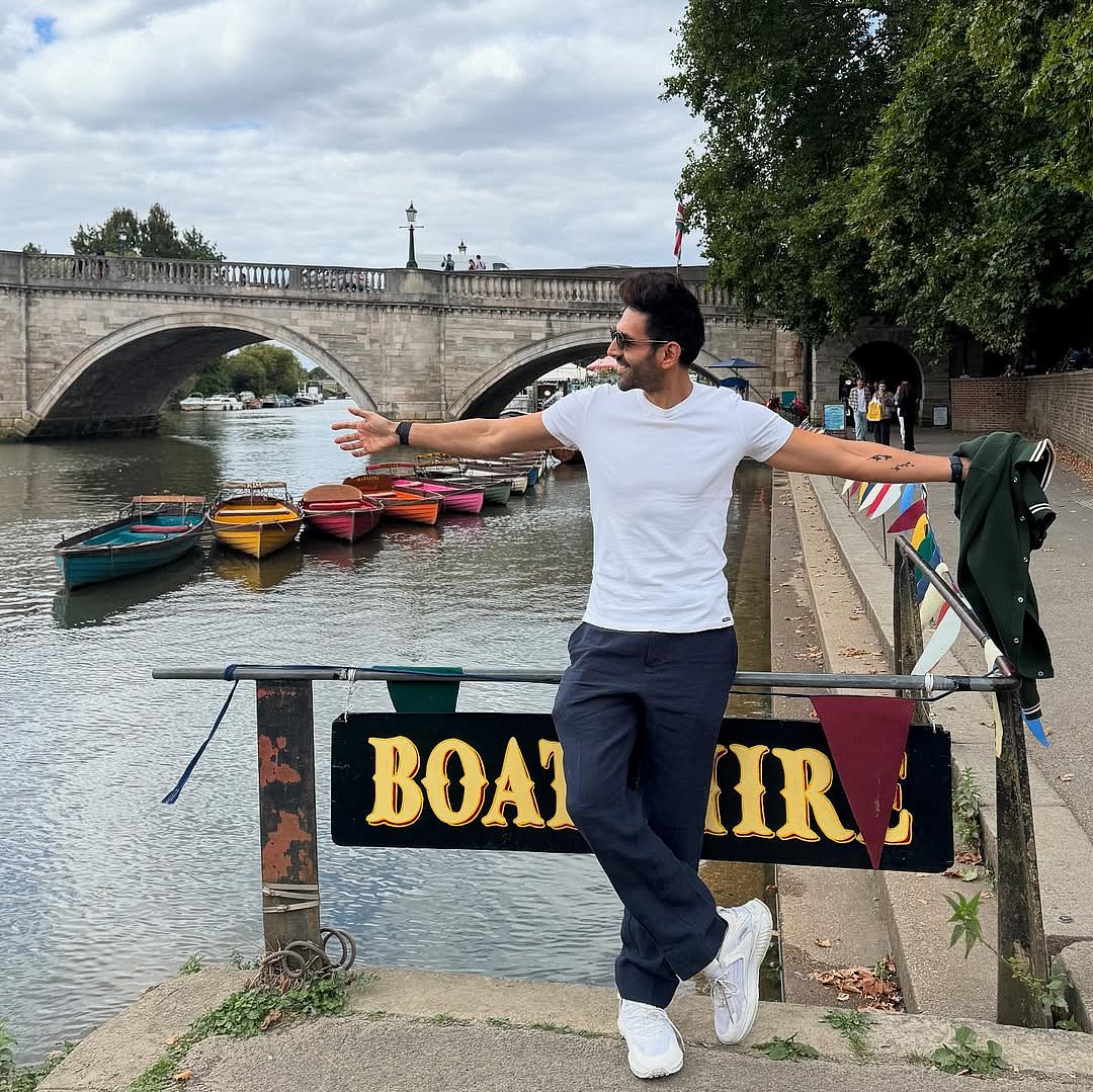 A shot of the actor in London