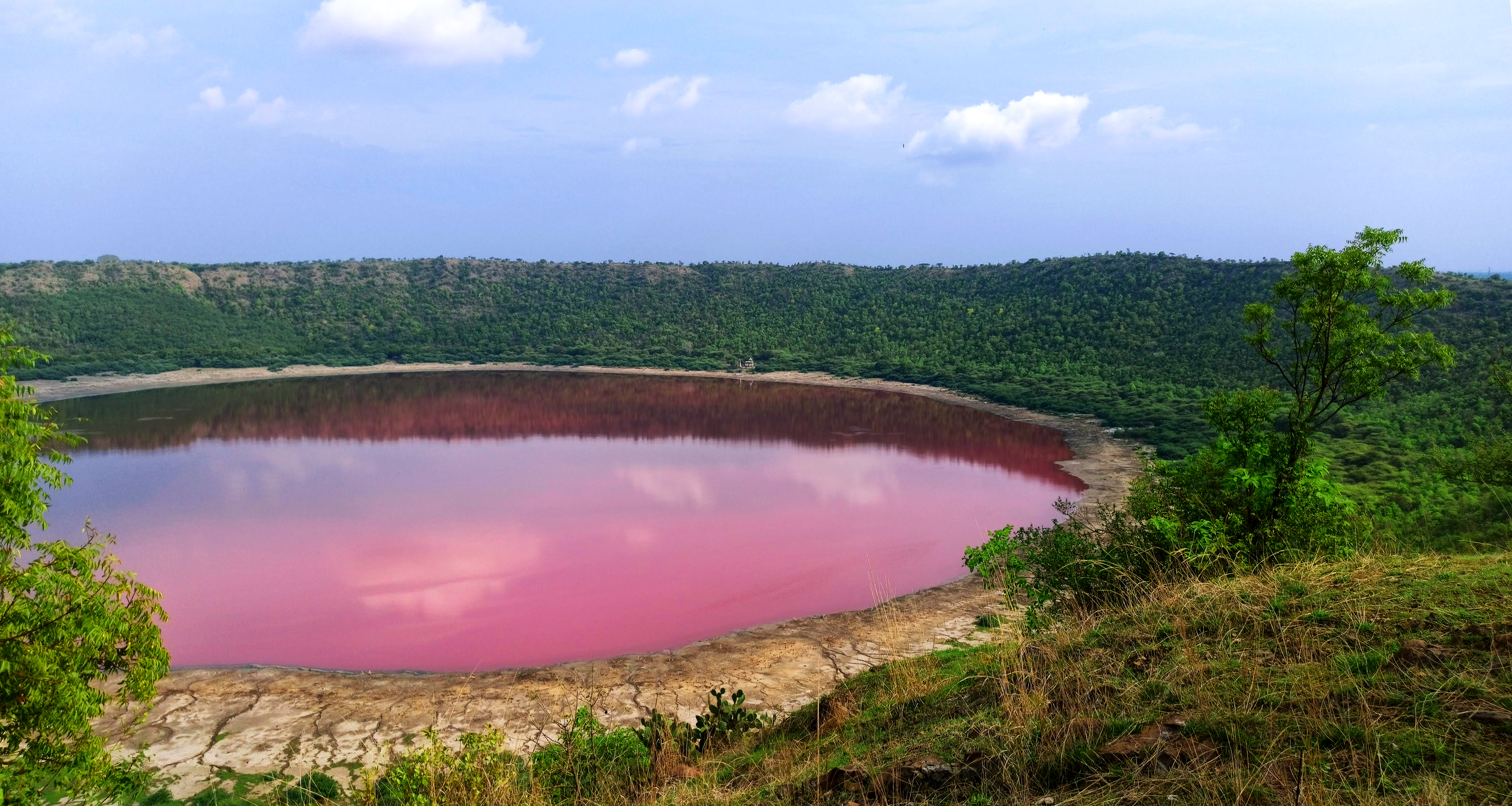 A view of the Lonar Crater Lake - Shutterstock