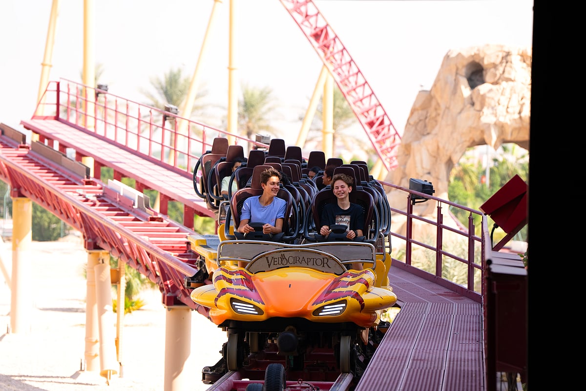 A shot of people at IMG Worlds of Adventure
