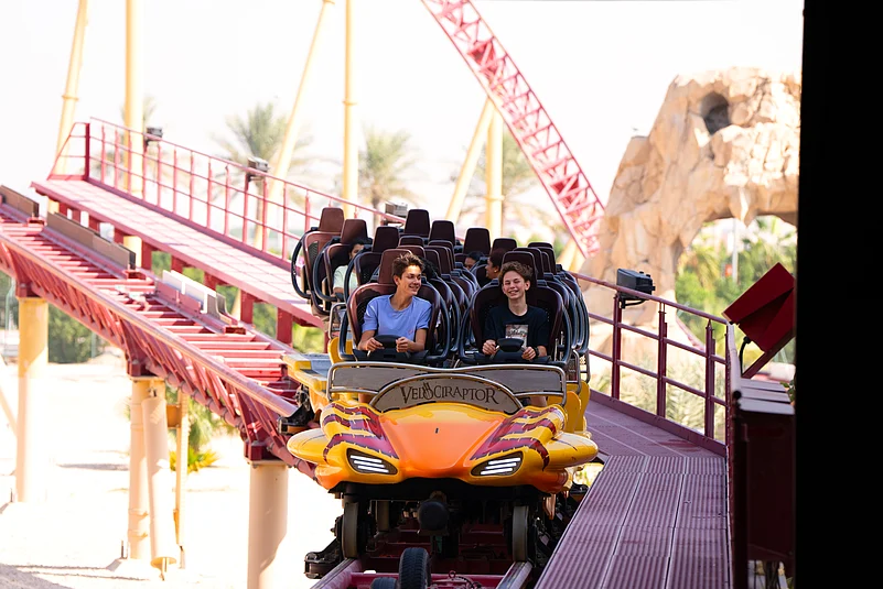 A shot of people at IMG Worlds of Adventure