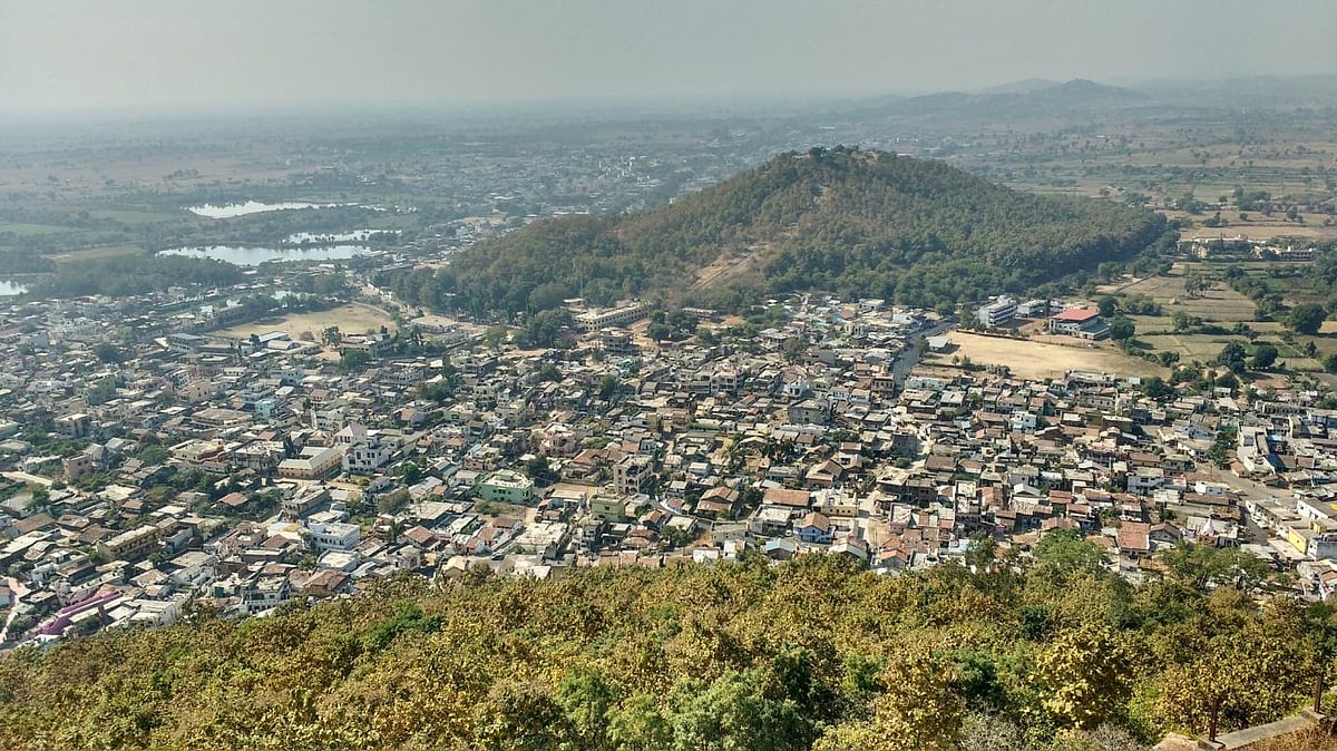 An aerial view of Ramtek in Maharashtra