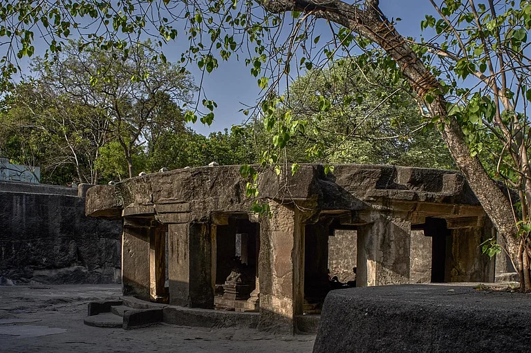 The circular Nandi mandapa of the Pataleshwar Caves - AnilD/Shutterstock